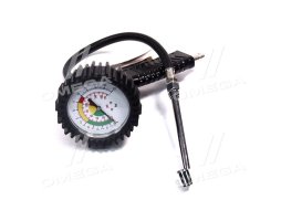 Пістолет для накачування шин з манометром O 63mm, подовженим соплом(NEO)