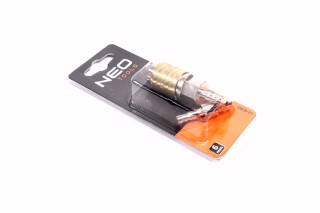 З'єднувач пневматичний d6 ялинка-куплунг прямий зі штуцером сталь-латунь (NEO)