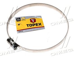 Хомут червячный 110-130/9 W2(TOPEX)