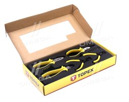 Набір шарнірно-губцевого інструменту, 5 шт.(TOPEX)