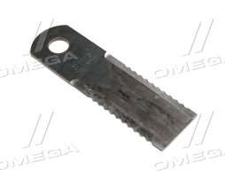 Ніж подрібнювача рухливий JD зубчастий 175x50x4,5 d=20,1 (1994760C4R/Z75875/Z103205/'84068444)(MWS)