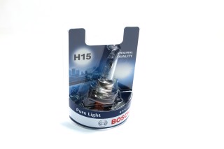 Лампа накаливания H15 55/15W 12V PGJ23T-1 Pure Light BL (пр-во BOSCH)