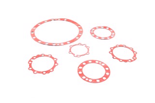 Р/к мосту заднього КАМАЗ 5320 (4 найменування, пароніт МБС 0,8 мм, червоний)