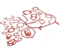 Р/к двигуна КАМАЗ (прокладки, 25 наймен., пароніт МБС 0,8 мм, червоний)