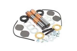 Шкворень в комплекте ЗИЛ 130 Р0 (D=38) (полный на а/м, втулки фторопласт) <ДК>