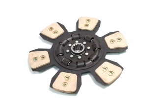 Диск сцепл. ведомый МТЗ 80-1523 (сегментный,керамичн.) (ТМ JUBANA)