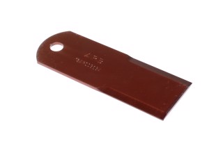 Нож измельчителя не подвижный NH гладкий 140х50х3 d=12 (84437640/87318524/87618524) (Agri Parts)