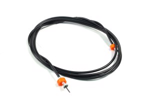 Трос спидометра ПАЗ, ГАЗ, КАВЗ, СПЕЦТЕХНИКА (L=4800 мм, пластиковые гайки) в сборе (DETALKA)