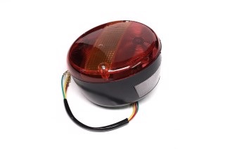 Ліхтар задній круглий під лампочку з підсвічуванням номера <ДК>