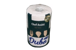 Полотенце бумажное, 3-х слоев., 300 отрывов, оранжевый, ЧУДО