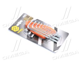 Ключі 6-гранні L-подібні VOREL : М1,5-10. Cr-V. Набір 10 шт. [10/60](VOREL)