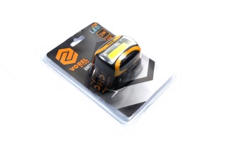 Фонарь на лоб VOREL диодный: P=3Вт, 150Lm; питание от 3х ААА батареек 1,5 В; 55х47х29 мм [12/48](VOR