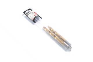 Свердла по металу титанові з хвостовиком YATO : HEX 1/4", O= 4, 5, 6, 8, 10 мм. Набір 5 шт. [30/60](