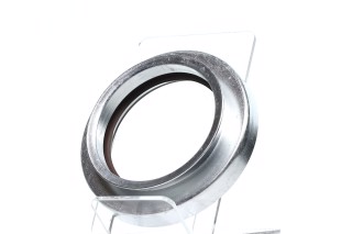 Сальник вала коленчатого ГАЗ 53,3302 передний с обоймой (55х80х10, коричневый NBR) (DETALKA)