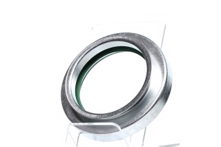 Сальник вала коленчатого ГАЗ 53,3302 передний с обоймой (55х80х10, зеленый NBR) (DETALKA)