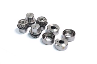 Шкворень УАЗ 469,452 у зборі (новий зразок, на конусних підшипниках) (DETALKA)