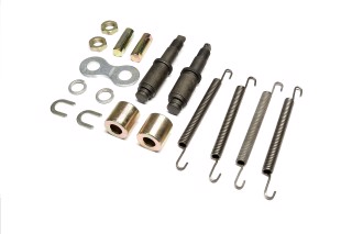 Р/к гальмівної колодки КАМАЗ ( 8 найменувань, вісь колодки ПОСИЛЕНА ) (DETALKA)