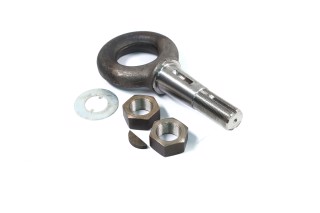 Петля зчіпна дишла причепа КАМАЗ у зборі ( 2 гайки+шайба+шпонка) (DETALKA)