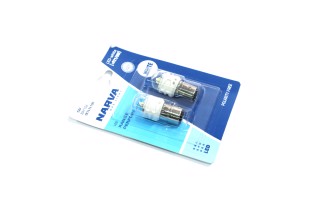 Лампа светодиодная P21/5W white LED Range Performance 2.4/0.48W BAY15D (блистер 2шт) (пр-во Narva)