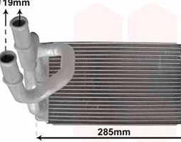 Радіатор обігрівача NISSAN Navara 05+ (вир-во Van Wezel)