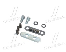 Р/к КПП фіксаторів штоків передач ГАЗЕЛЬ, ВОЛГА (пластина, кульки, пружини, прокладка) (DETALKA)