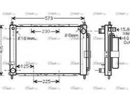 Радіатор охолодження RENAULT CLIO (2006) 1.6 (вир-во AVA)