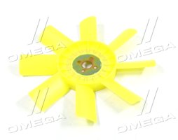 Вентилятор системи охолодження ГАЗ 3302 дв.ЗМЗ 402,406 (жовтий, 8 лопат) (DETALKA)