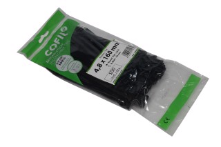 Хомут пластиковий 4,8 х160мм. чорний (100шт) (Cofil)