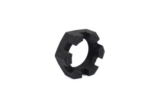 Гайка М39х2,0  пальца штанги реактивной МАЗ корончатая (Н= 22 мм, под ключ 54-55) (DETALKA)