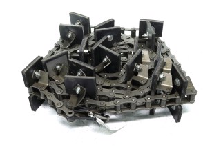 Транспортер элеватора колосового JD 144 звена, 18 планок (S55V/SD/J4A,AZ44109,AZ27730)(Agri Parts)