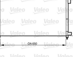 Конденсатор кондиціонера NISSAN JUKE (вир-во VALEO)