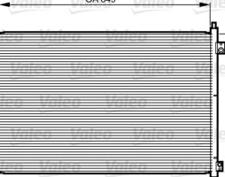 Конденсатор кондиціонера NISSAN X-TRAIL (вир-во VALEO)