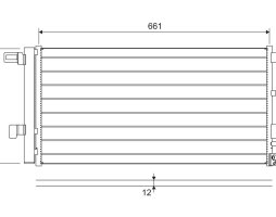 Конденсатор кондиціонера AUDI A6 (вир-во VALEO)