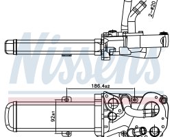 Радіатор віпрацьованних газів VW JETTA (2005) 2.0 TDI (вир-во Nissens)