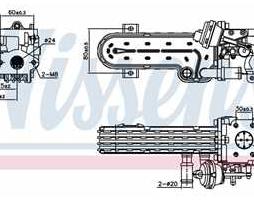 Радіатор віпрацьованних газів VAG (вир-во Nissens)