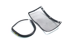 Екран захисний для обличчя, сітка матеріал. кріплення на каску(INTERTOOL)