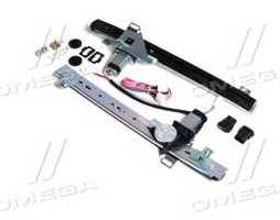 Склопідйомник ВАЗ 2108, 2113 електричний рейковий (передні двері) (компл.) (DECARO)