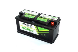 Акумулятор 105Ah-12v DECARO AGM Start-Stop (394х175х190), R, EN950