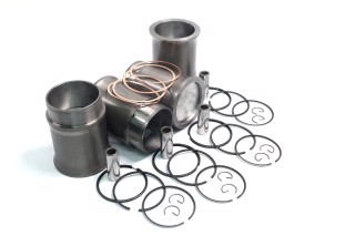 Гільзо-комплект ГАЗ 53,3307 (на 4 циліндри) (Г+П+палець+стопор+кільця поршневі+прокладка) (DETALKA)