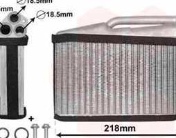Радіатор обігрівача BMW 5 E39/ X5 E53 (вир-во Van Wezel)