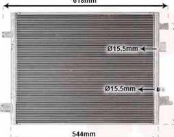 Конденсор кондиціонера Renault Zoe 12+ (Van Wezel)