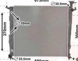 Радіатор охолодження Kia Sorento 14+  (вир-во Van Wezel)