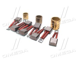 Щітка стартера КАМАЗ СТ-142 (8 штук з ізоляцією) + втулки стартера (3 штуки) (DETALKA)