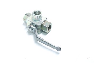 Кран кульов. гідравл. 3х ход. G1/2 (М27*1,5-М27*1,5-М27*1,5) (KH3/2-1/2X) (вир-во Pister, Німеччина)