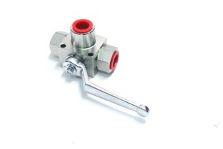 Кран кульов. гідравл. 3х ход. G1/2 дюйма (М27*1,5-М27*1,5-М27*1,5) (KH3/2-1/2X) (Trale, Іспанія)