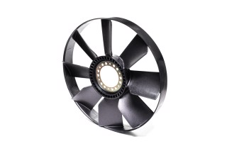 Крильчатка вентилятора КамАЗ 654 мм. (в обічайці) (RIDER)