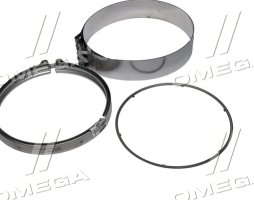 Комплект хомутів + прокладка труби глушника MB Actros Mp4/mp5/antos/arocs Euro 6 (вир-во Dinex)