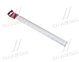 Линейка алюминиевая, 30см, 2шкалы сантиметры+дюймы, Axent