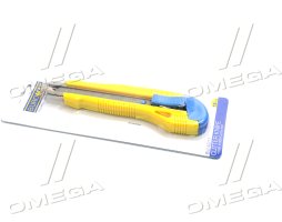 Нож канц. 18мм, корпус пластик, метал. направ., Buromax