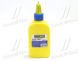 Клей ПВА 100мл, супер-колпачок, жолтая бутылка, Buromax